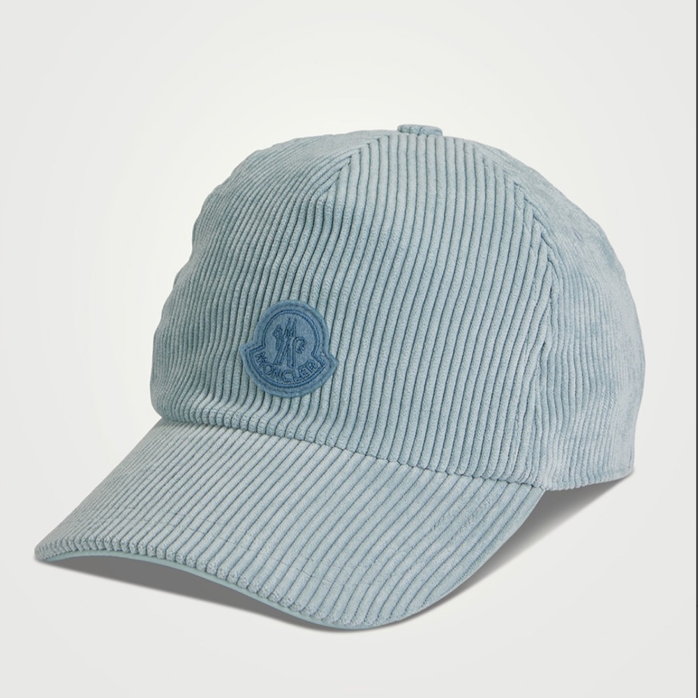 MONCLER Corduroy Baseball Cap With Logo